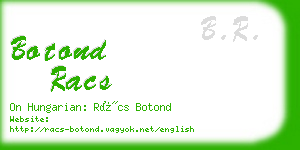 botond racs business card